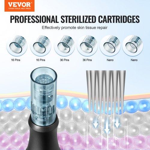 Professional Microneedling Pen Electric Derma Pen with 6PCS Disposable