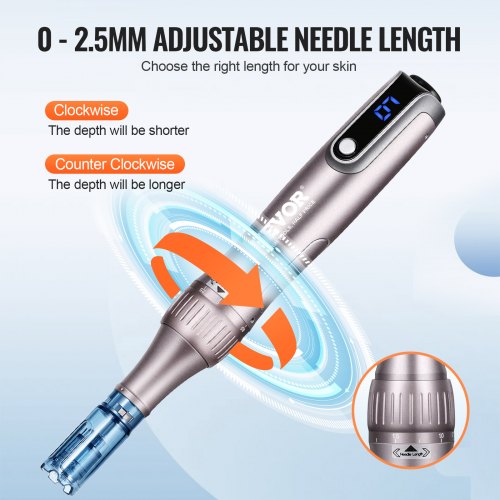 Microneedling Pen M8S Electric Derma Pen with 20PCS AntiBackflow