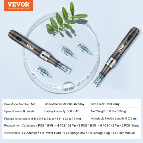 Professional Microneedling Pen Electric Derma Pen with 22PCS Disposable