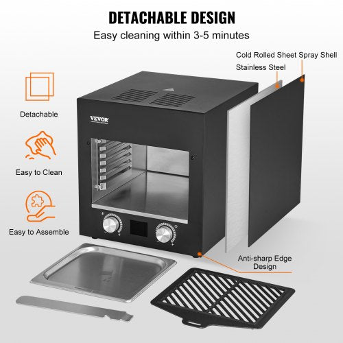 Electric Steak Grill 1800W Smokeless Infrared Electric Broiler 1450°F