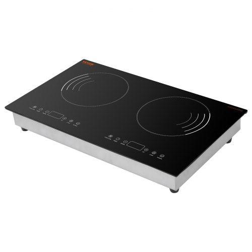 Induction Cooktop 1800W Electric Countertop Burner 2 Burner Touch Control