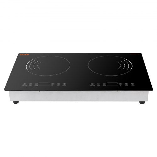 Induction Cooktop 1800W Electric Countertop Burner 2 Burner Touch Control