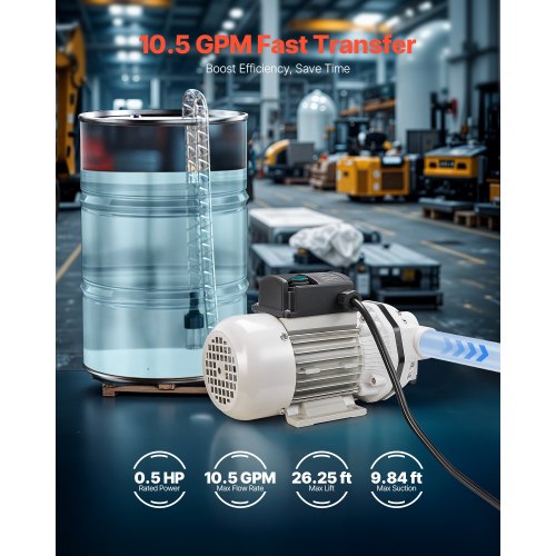 DEF Transfer Pump 105 GPM Diaphragm Irrigation Self Priming Electric