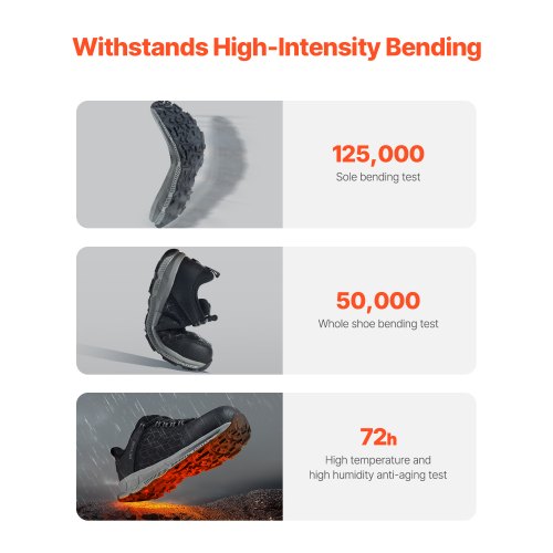 Steel Toe Shoes for Men US Size 8 Mens Cushion Sport Safety Toe Athletic