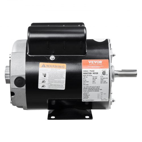 3HP Air Compressor Electric Motor 230V 15.5 Amps 56 Frame 3450RPM 58