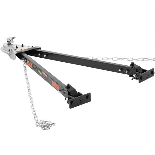 Tow Bar 5500 lbs Towing Capacity with Chains PowderCoating Alloy Steel