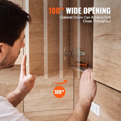 Cabinet Hinges 40 Packs Full Overlay Kitchen Cabinet Door Hinges 100