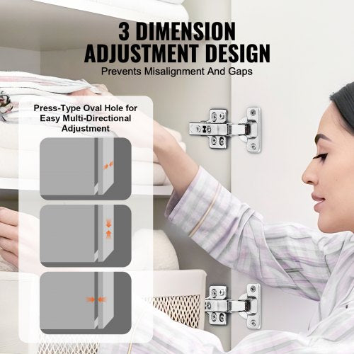 Cabinet Hinges 50 Packs Full Overlay Kitchen Cabinet Door Hinges 100