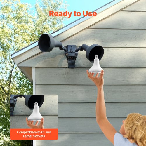 PAR38 Flood Light Bulb 6 Pack LED Outdoor Flood Lights 1050 Lumens LED