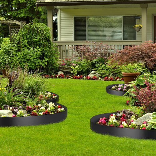 Landscape Edging 10 inch Depth 60 ft Total Length Recycled HDPE Coiled