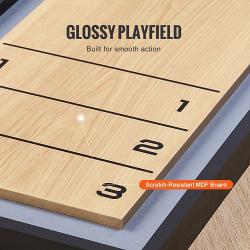 45 Shuffleboard and Curling 2 in 1 Board Game Portable Tabletop Set – 4 L