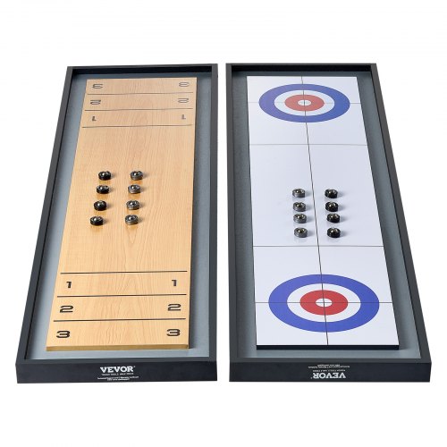 45 Shuffleboard and Curling 2 in 1 Board Game Portable Tabletop Set – 4 L