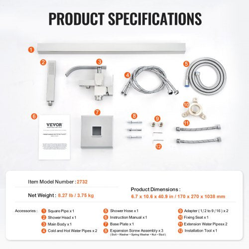 Freestanding Bathtub Faucet Floor Mount Freestanding Tub Filler Shower