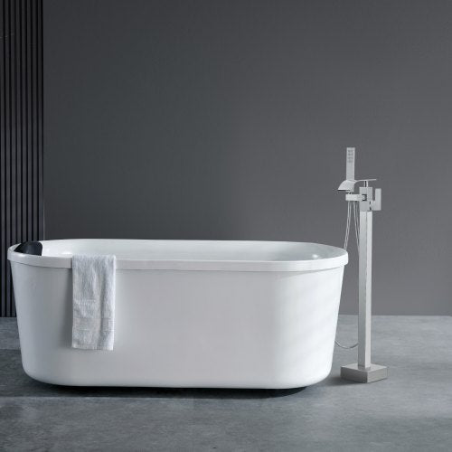 Freestanding Bathtub Faucet Floor Mount Freestanding Tub Filler Shower