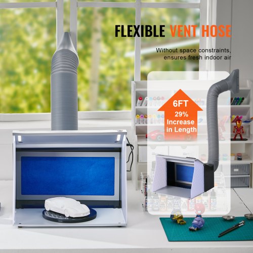 Airbrush Spray Booth Portable Hobby Airbrush Paint Spray Booth Kit with 4