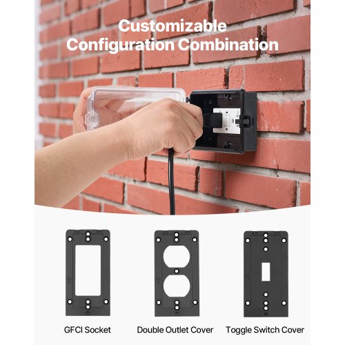Outdoor Outlet Cover 1Gang Weatherproof Electrical Outlet Cover with Lockable
