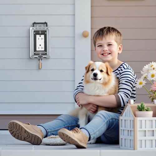 Outdoor Outlet Cover 1Gang Weatherproof Electrical Outlet Cover with Lockable