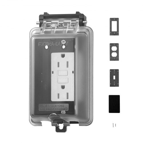 Outdoor Outlet Cover 1Gang Weatherproof Electrical Outlet Cover with Lockable