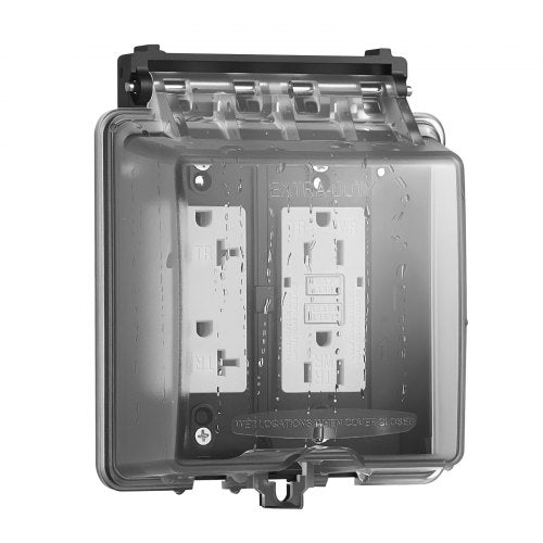 Outdoor Outlet Cover 2Gang Weatherproof Electrical Outlet Cover with Lockable