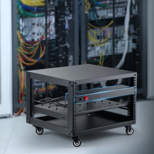 1U PDU 8 Outlets Rack Mount Power Strip Fits Standard 19 Server Racks