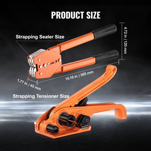Banding Strapping Kit with Strapping Tensioner Tool Banding Sealer Tool