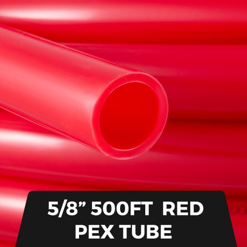 58 Inch x 500Ft PEX Tubing Oxygen Barrier O2 EVOH PexB Red Radiant Floor
