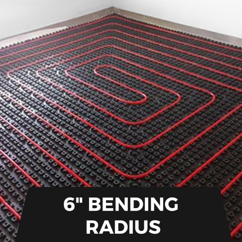 58 Inch x 500Ft PEX Tubing Oxygen Barrier O2 EVOH PexB Red Radiant Floor