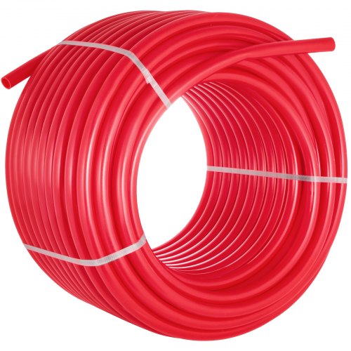 58 Inch x 500Ft PEX Tubing Oxygen Barrier O2 EVOH PexB Red Radiant Floor