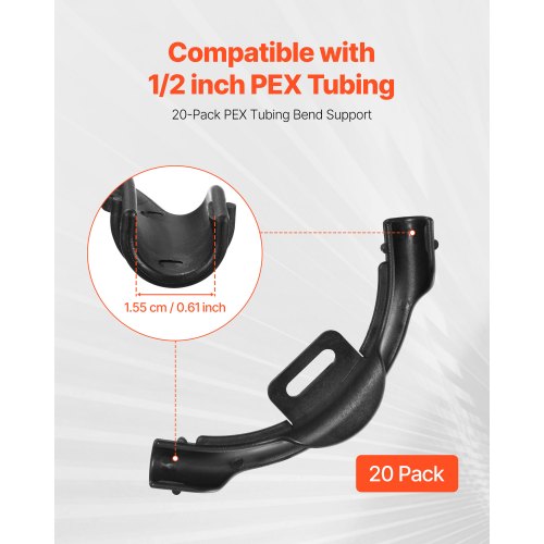 PEX Tubing Bend Support 20 Packs 90Degree Elbow Bend Support Compatible