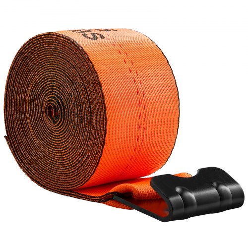 Winch Straps 4 in x 30 ft Truck Straps with Flat Hook 10 Pack Heavy Duty