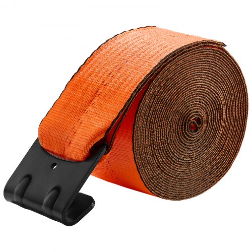Winch Straps 4 in x 30 ft Truck Straps with Flat Hook 10 Pack Heavy Duty