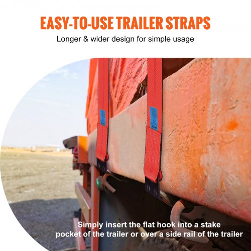Winch Straps 4 x 30 6000 lbs Load Capacity 18000 lbs Breaking Strength