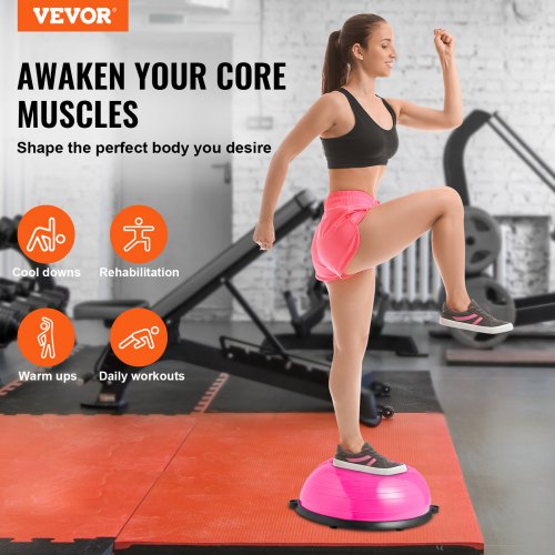 Half Exercise Ball Trainer 23 inch Balance Ball Trainer 660lbs Capacity