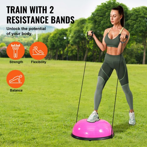 Half Exercise Ball Trainer 23 inch Balance Ball Trainer 660lbs Capacity