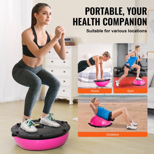 Half Exercise Ball Trainer 23 inch Balance Ball Trainer 660lbs Capacity