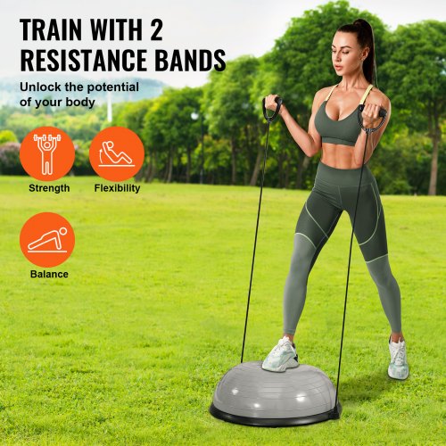 Half Exercise Ball Trainer 23 inch Balance Ball Trainer 660lbs Capacity