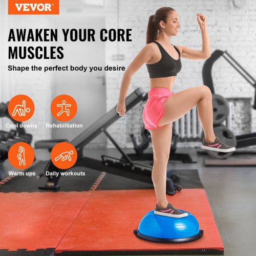 Half Exercise Ball Trainer 23 inch Balance Ball Trainer 660lbs Capacity