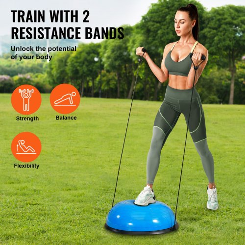 Half Exercise Ball Trainer 23 inch Balance Ball Trainer 660lbs Capacity