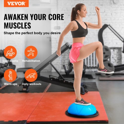 Half Exercise Ball Trainer 23 inch Balance Ball Trainer 660 lbs Capacity