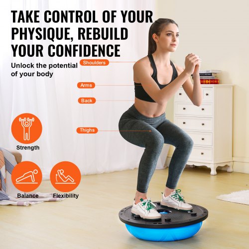 Half Exercise Ball Trainer 23 inch Balance Ball Trainer 660 lbs Capacity