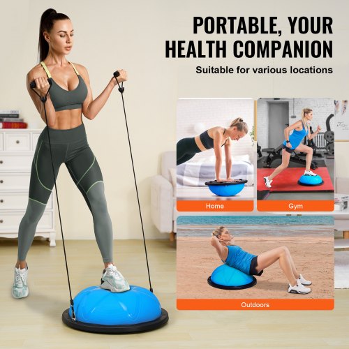 Half Exercise Ball Trainer 23 inch Balance Ball Trainer 660 lbs Capacity