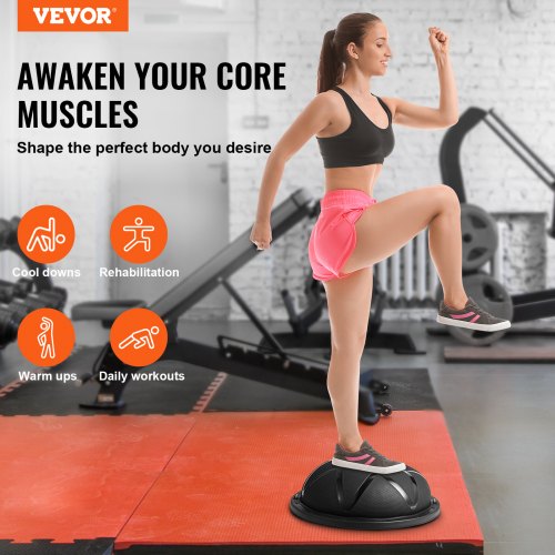 Half Exercise Ball Trainer 23 inch Balance Ball Trainer 660 lbs Capacity