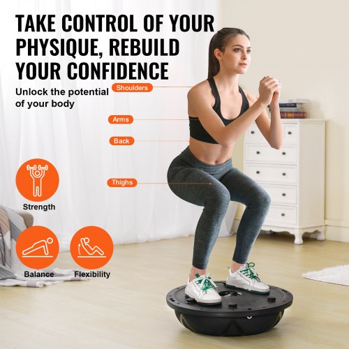 Half Exercise Ball Trainer 23 inch Balance Ball Trainer 660 lbs Capacity