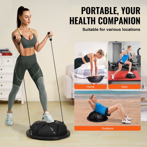 Half Exercise Ball Trainer 23 inch Balance Ball Trainer 660 lbs Capacity