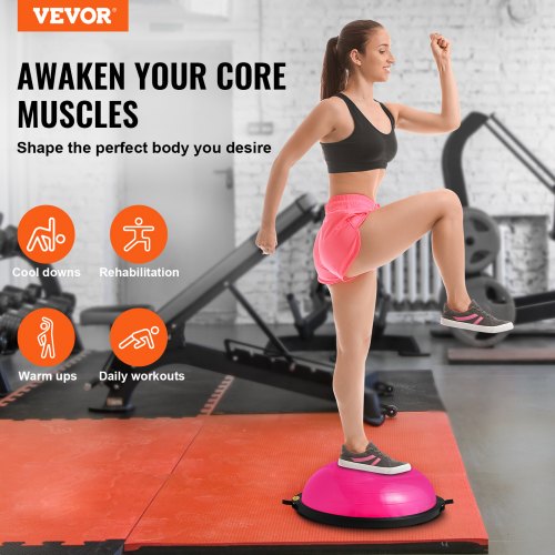 Half Exercise Ball Trainer 26 inch Balance Ball Trainer 1500lbs Capacity