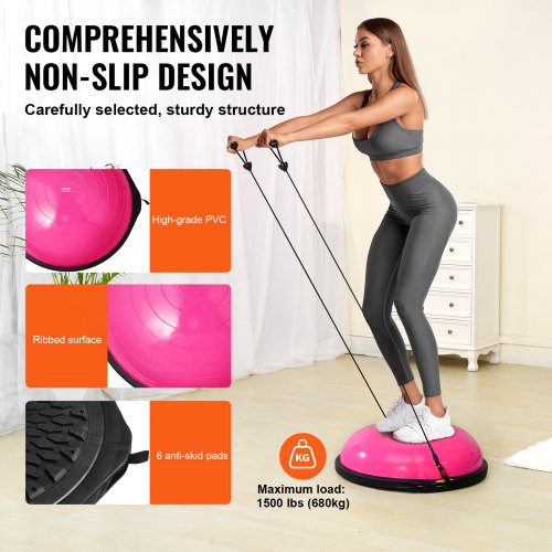 Half Exercise Ball Trainer 26 inch Balance Ball Trainer 1500lbs Capacity