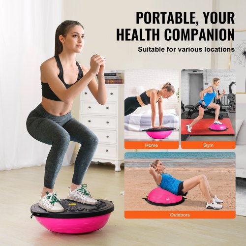 Half Exercise Ball Trainer 26 inch Balance Ball Trainer 1500lbs Capacity