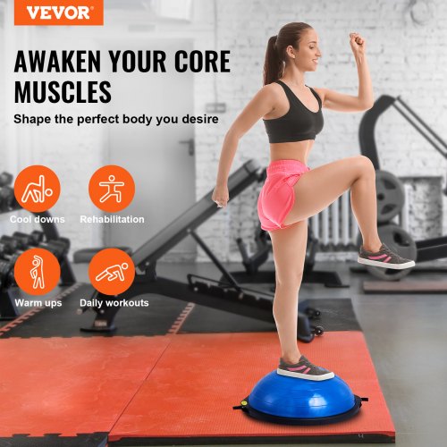 Half Exercise Ball Trainer 26 inch Balance Ball Trainer 1500lbs Capacity