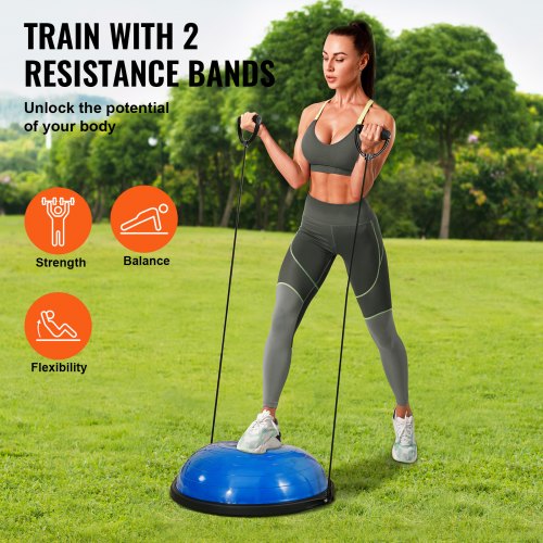 Half Exercise Ball Trainer 26 inch Balance Ball Trainer 1500lbs Capacity
