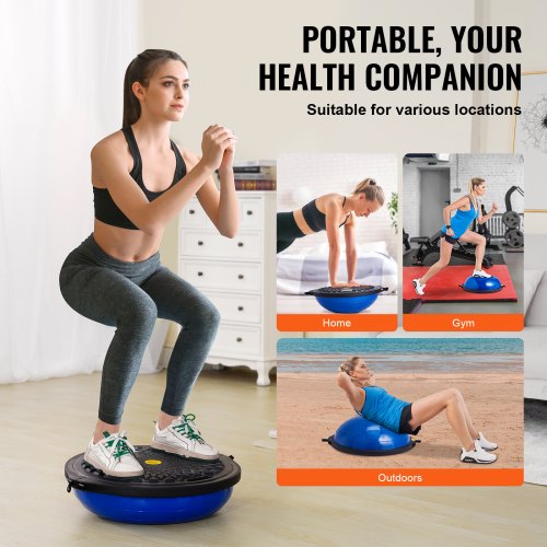 Half Exercise Ball Trainer 26 inch Balance Ball Trainer 1500lbs Capacity